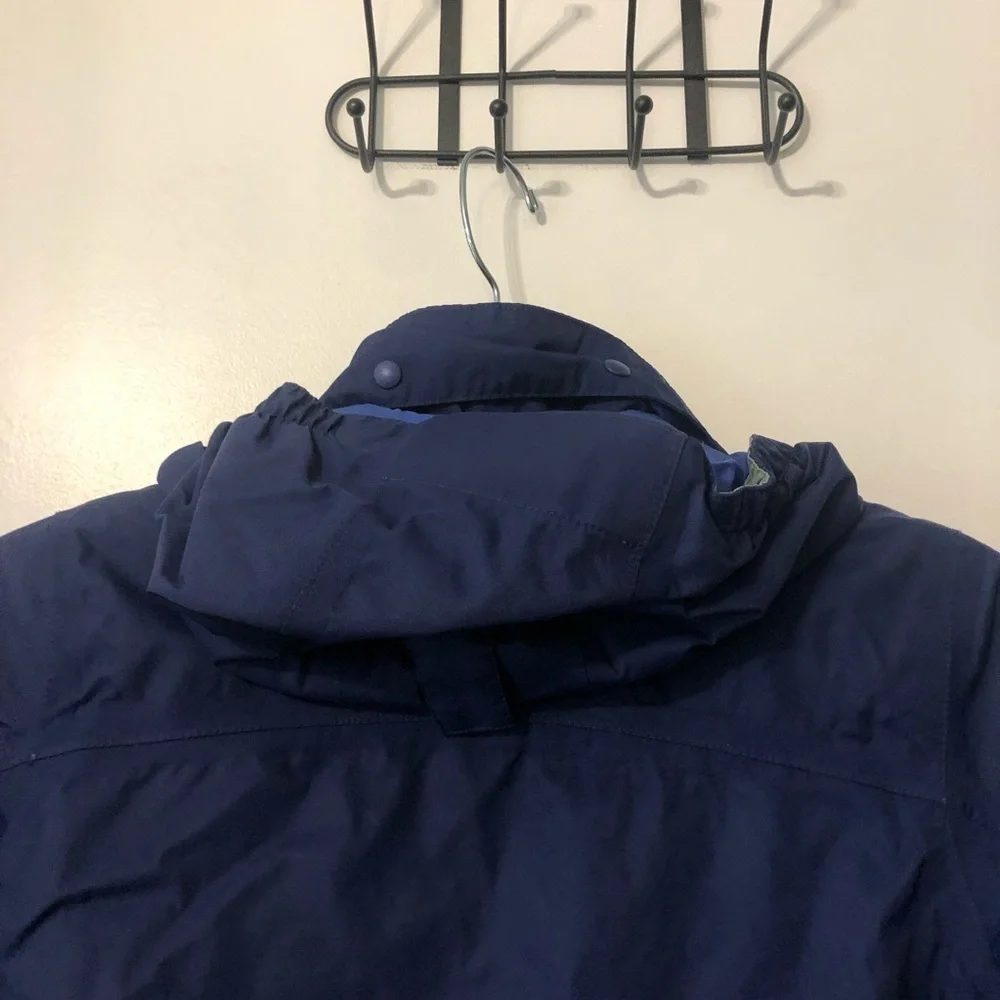 Lands' End Kids Navy Puffer Hooded Jacket Medium Size 6/7